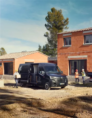 Renault Trucks Master Van and Chassis on a construction site